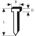 BOSCH Hřeb, typ 47 1,8 x 1,27 x 19 mm 1609200377