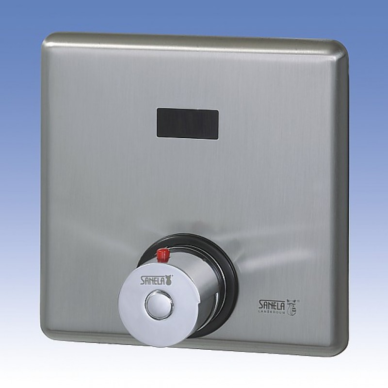 SANELA automat. ovládání sprchy s termostatickým ventilem SLS 02TB na baterii 02027