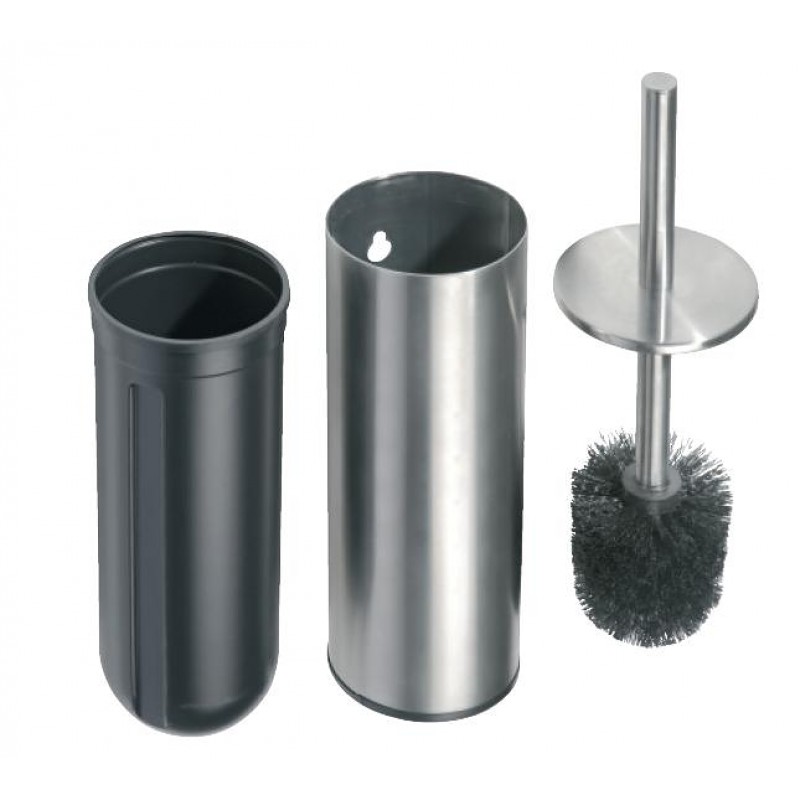 SAPHO NEO 102313065 WC štětka na postavení i zavěšení na stěnu, broušená nerez