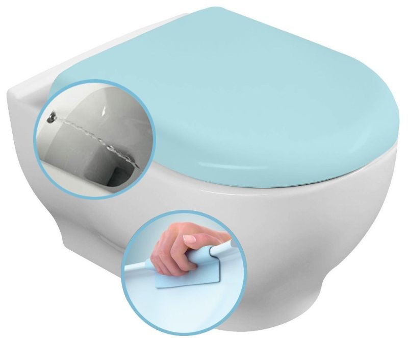 SAPHO GARCIA závěsné WC rimless s bidetovou sprškou, 10051 SAPHO GARCIA závěsné WC rimless s bidetovou sprškou, 10051