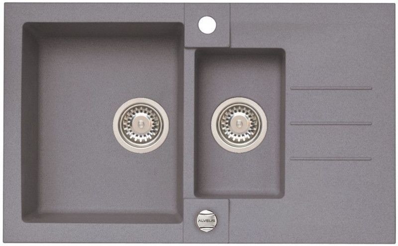 ALVEUS ROCK 70 kuchyňský dřez, 780x480 mm, granital plus Steel 04 1107852