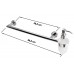 SAPHO CIRCLE 1320-59 Držák na ručník s dávkovačem mýdla 520mm, chrom