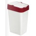 HEIDRUN odpadkový koš PUSH & UP 18l, bílá/červená 1340