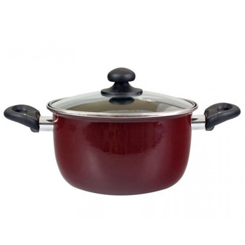 Hrnec se skleněným víkem ARES 20 cm 13EN20