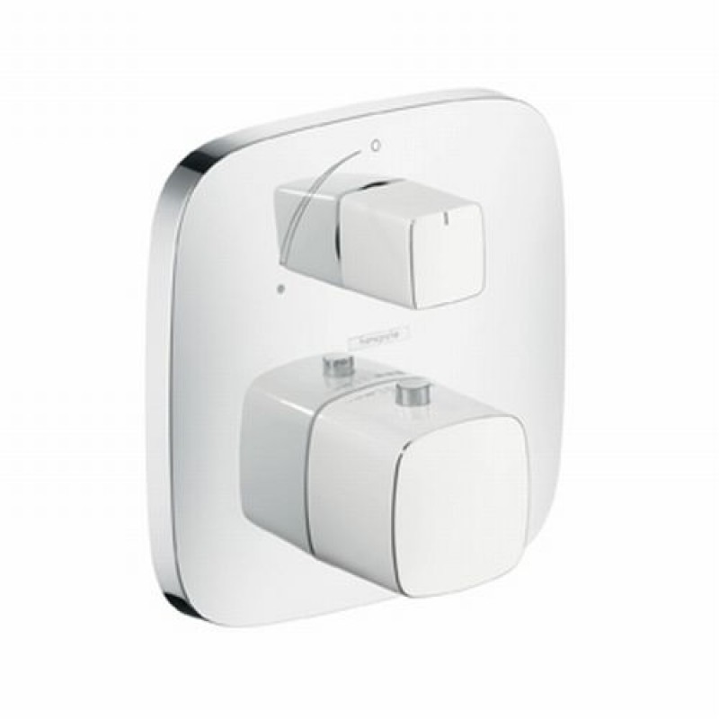 Hansgrohe PURAVIDA Termostat pod omítku s uzavíracím ventilem, bílá/ chrom 15775400 Hansgrohe PURAVIDA Termostat pod omítku s uzavíracím ventilem, bílá/ chrom 15775400