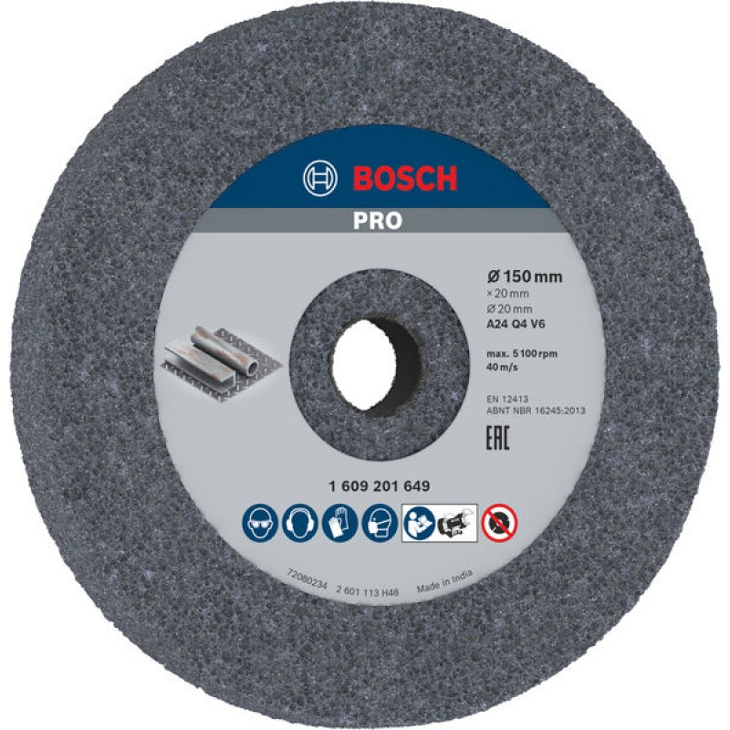 BOSCH Hrubovací kotouč PRO Metal, 150 × 20 × 20 mm, G24 1609201649 BOSCH Hrubovací kotouč PRO Metal, 150 × 20 × 20 mm, G24 1609201649