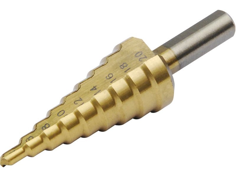 EXTOL CRAFT vrták stupňovitý 4-20mm TiN 20053 EXTOL CRAFT vrták stupňovitý 4-20mm TiN 20053