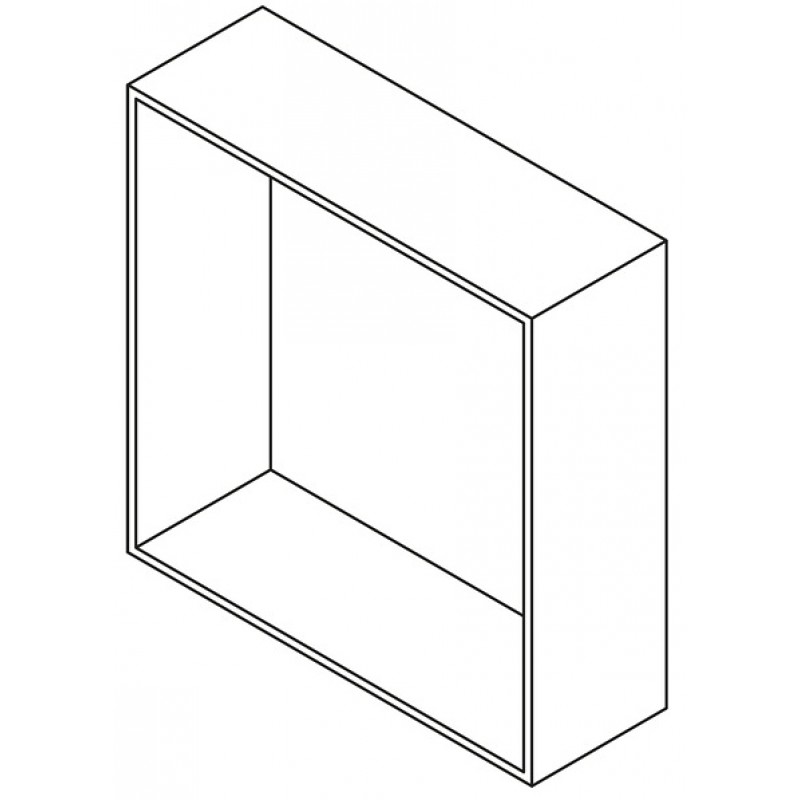 SAPHO STELA 20300 skleněná police 30x30x10cm, extra čiré sklo