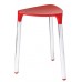 SAPHO YANNIS 217206 koupelnová stolička 37x43,5x32,3 cm, červená