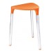 SAPHO YANNIS 217267 koupelnová stolička 37x43,5x32,3 cm, oranžová