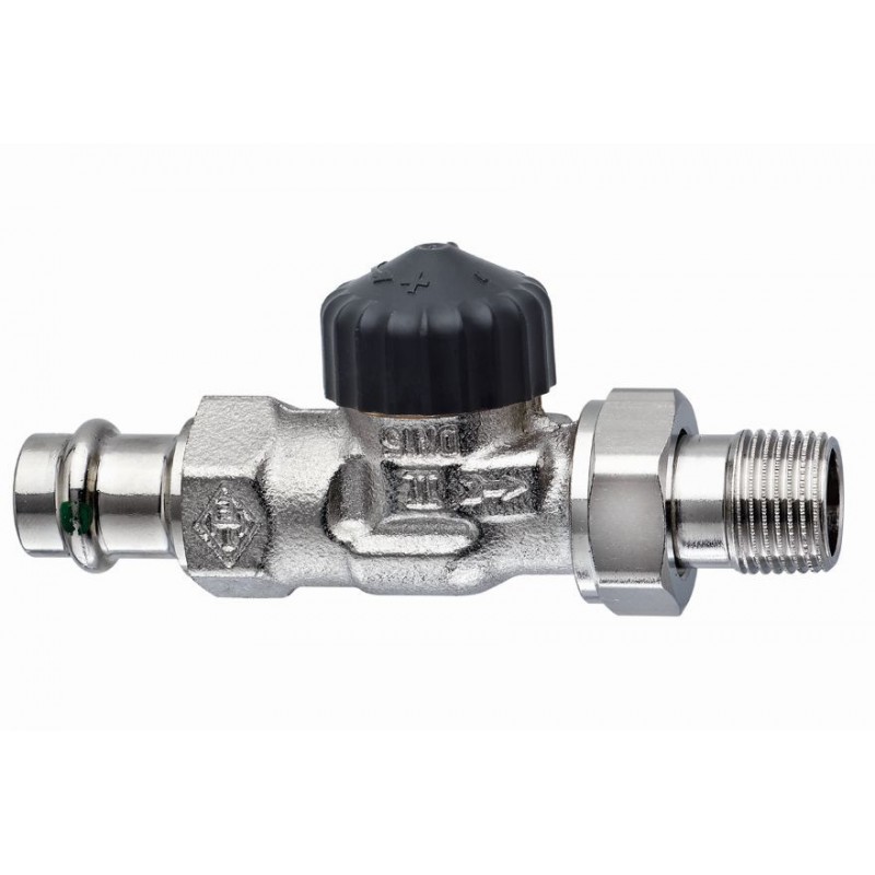 HEIMEIER radiátorový ventil Standard DN 15-1/2" přímý, s lisovacím připojením 2292-15.000