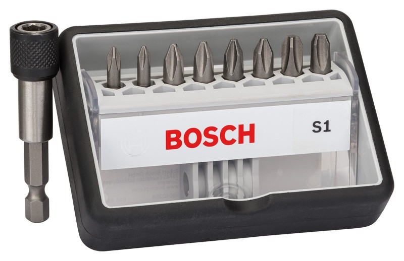 BOSCH (8+1) dílná sada šroubovacích bitů Robust Line, S Extra-Hart 2607002560