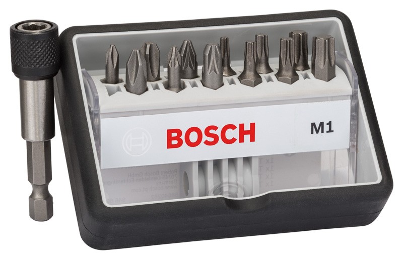 BOSCH (12+1)dílná sada šroubovacích bitů Robust Line, M Extra-Hard 2607002563