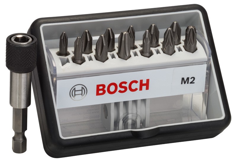 BOSCH (12+1) dílná sada šroubovacích bitů Robust Line, M Extra-Hart 2607002564