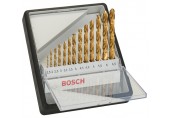 BOSCH Sada spirálových vrtáků do kovu HSS-TiN, Robust Line, 135° 1,5–6,5 mm, 13 kusů 2607010539