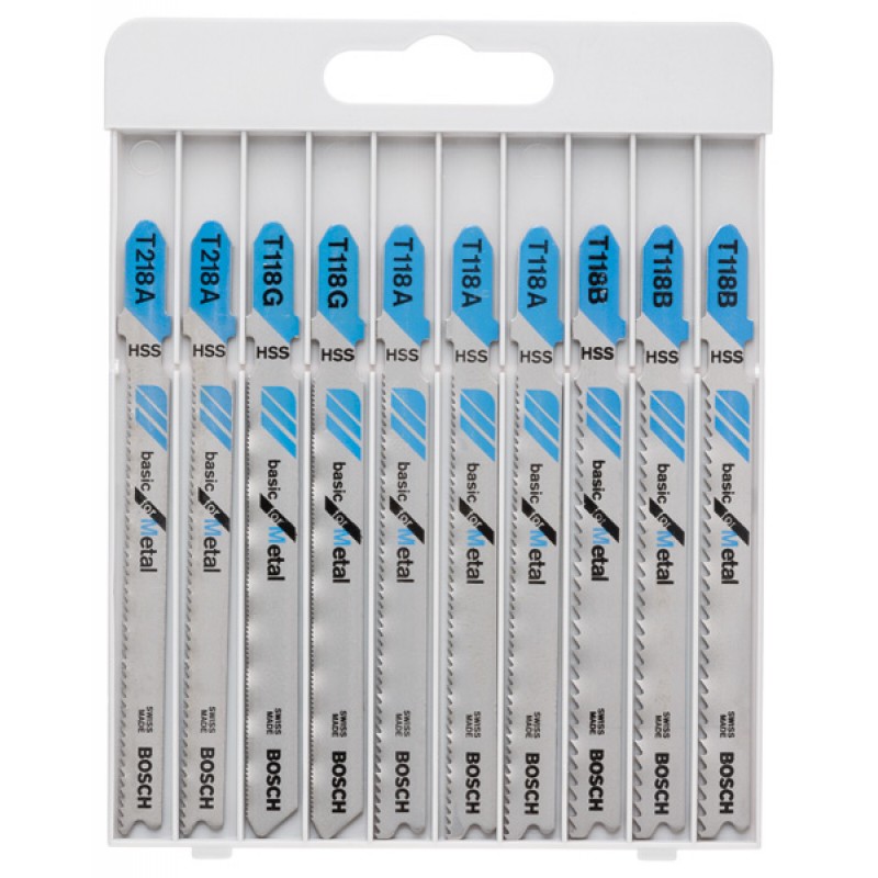 BOSCH 10dílná sada pilových plátků pro kmitací pily Basic for Metal 2607010631