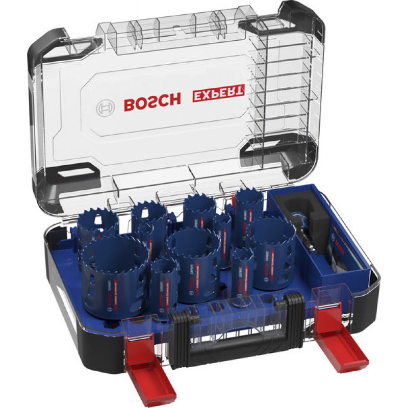 BOSCH Saw Set Děrovka EXPERT Multi Material Power Change Plus Hole, 20; 22; 25; 32; 35; 40; 44; 51; 60; 64; 76 x 60 mm, 14 pcs 2608901908