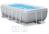 VÝPRODEJ INTEX PRISM FRAME RECTANGULAR PREMIUM POOLS Bazén 400 x 200 x 100 cm s filtrací 26788NP POŠKOZENÝ OBAL!!