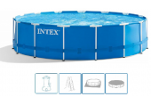 INTEX METAL FRAME POOLS Bazén 457 x 122 cm s kartušovou filtrační pumpou 28242NP