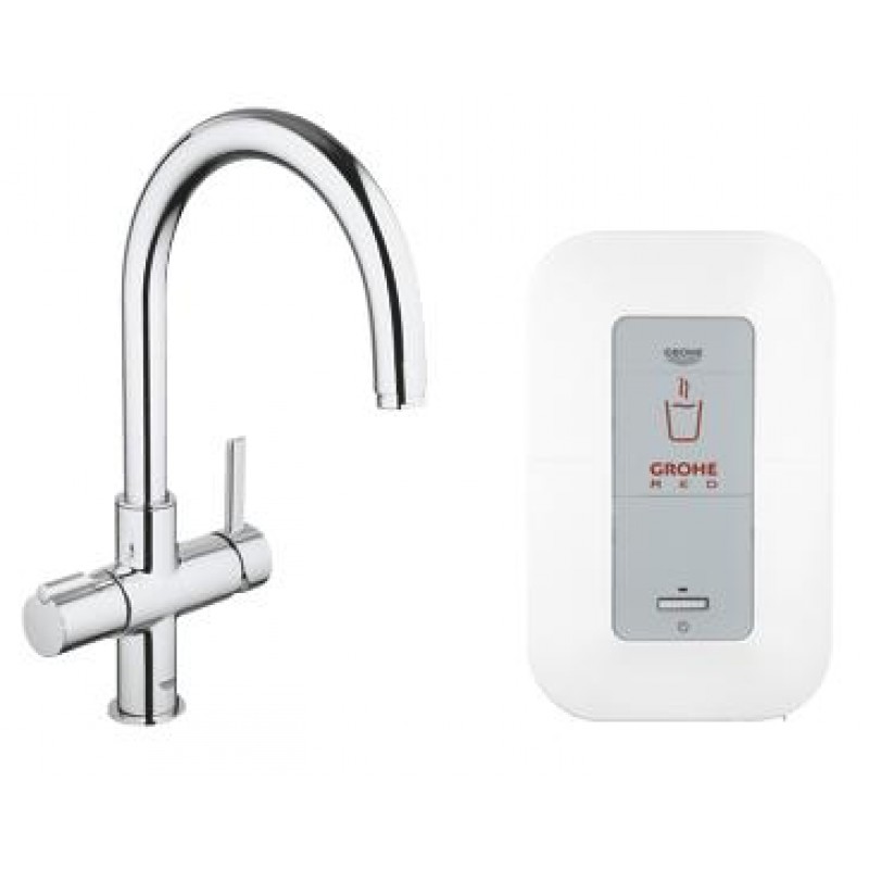 GROHE Red Duo armatura a kombinovaný boiler (4l), chrom 30083000