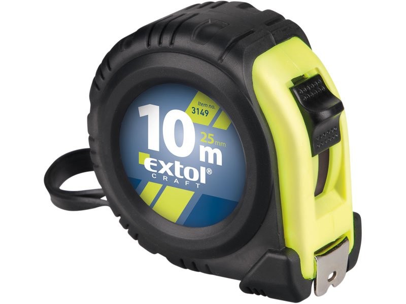 EXTOL CRAFT metr svinovací, 10m, šířka pásku 25mm, pryžový obal 3149 EXTOL CRAFT metr svinovací, 10m, šířka pásku 25mm, pryžový obal 3149