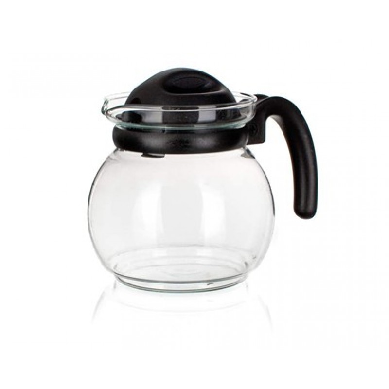 BANQUET Skleněná kulatá konvice 1 Bormio plastové víčko 350020 BANQUET Skleněná kulatá konvice 1 Bormio plastové víčko 350020