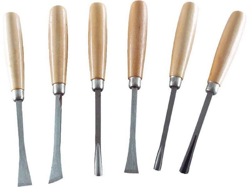 EXTOL CRAFT dláta řezbářská s dřevěnou rukojetí, sada 6ks 3636 EXTOL CRAFT dláta řezbářská s dřevěnou rukojetí, sada 6ks 3636