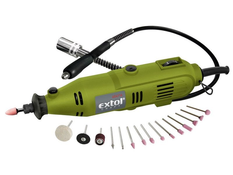 EXTOL CRAFT bruska přímá 130W, s ohebným nástavcem 404116 EXTOL CRAFT bruska přímá 130W, s ohebným nástavcem 404116