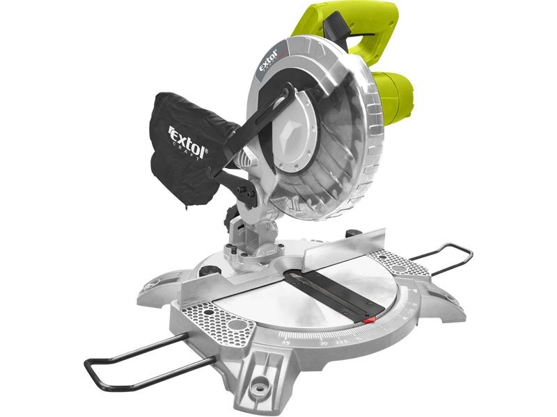 EXTOL CRAFT pila pokosová s kovovou základnou, 1400W 405411 EXTOL CRAFT pila pokosová s kovovou základnou, 1400W 405411