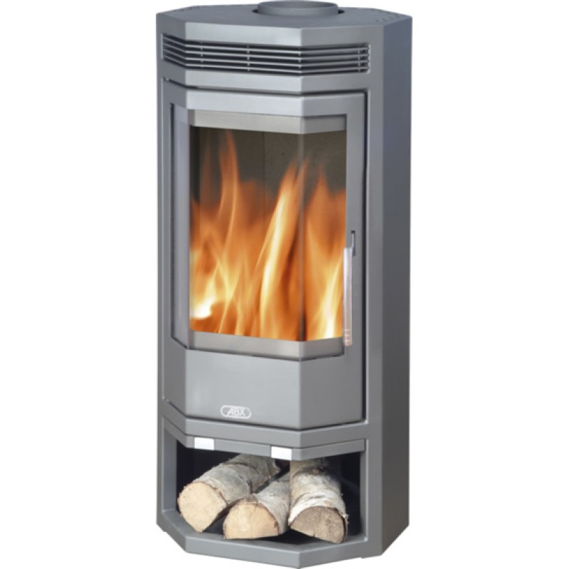 ABX Baltik 4650-6-II krbová kamna na dřevo, šedý plech