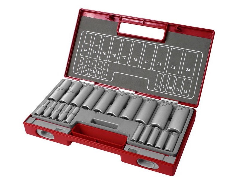 FORTUM klíče prodloužené nástrčné, sada 20ks 1/4", 1/2" 4700012 FORTUM klíče prodloužené nástrčné, sada 20ks 1/4", 1/2" 4700012