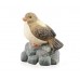 VETRO-PLUS Zvířátka terakotová pták na kameni 47HC107290