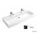 Villeroy & Boch Memento Umyvadlo 1200x470 mm pro dvě 1otvorové armatury, glossy black ceramicplus