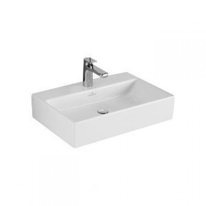 Villeroy & Boch Memento Umyvadlo k postavení na desku 600x420 mm, s přepadem, bílá alpin ceramicplus 513560R1