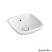 Villeroy & Boch Loop&Friends Umyvadlo k postavení na desku 380x380 mm s přepadem, bílá alpin