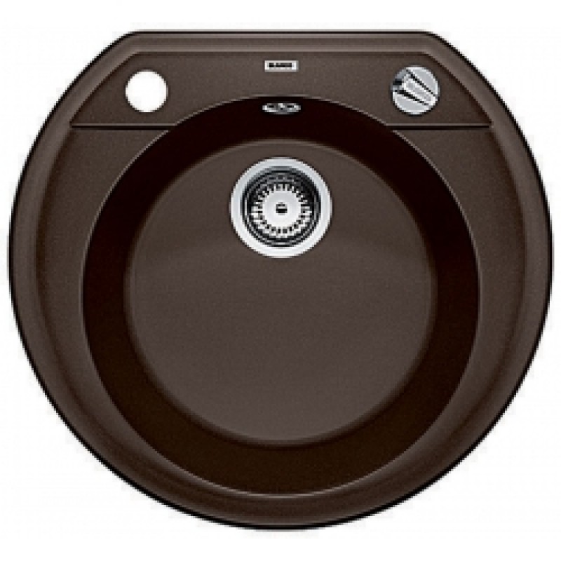 BLANCO Rondoval 45 dřez s excentrem, včetně sifonu, kávová 515665