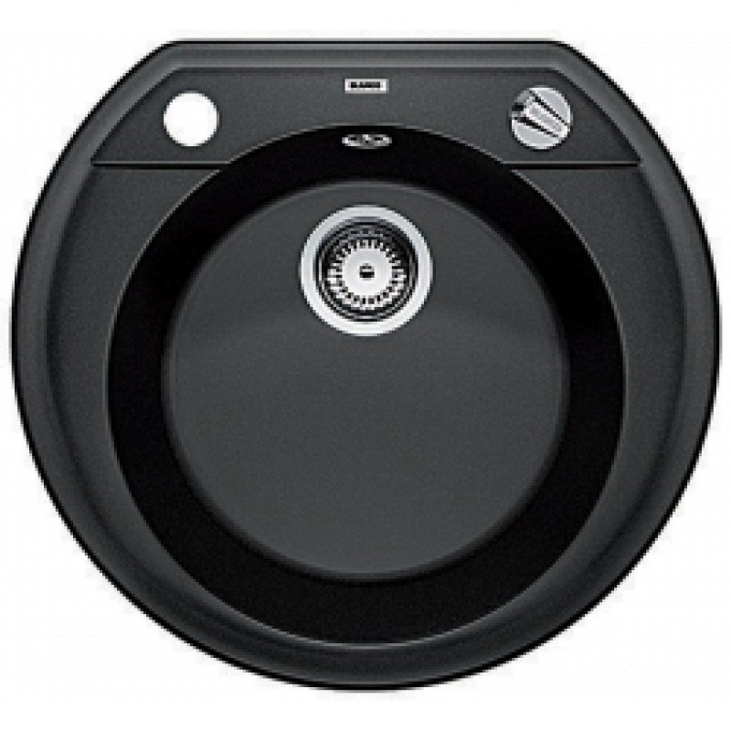 BLANCO Rondoval 45 dřez s excentrem, včetně sifonu, antracit 515669