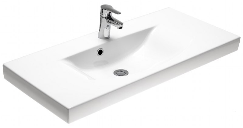 Gustavsberg LOGIC 92 nábytkové umyvadlo, bílá 92x43 51715901 Gustavsberg LOGIC 92 nábytkové umyvadlo, bílá 92x43 51715901