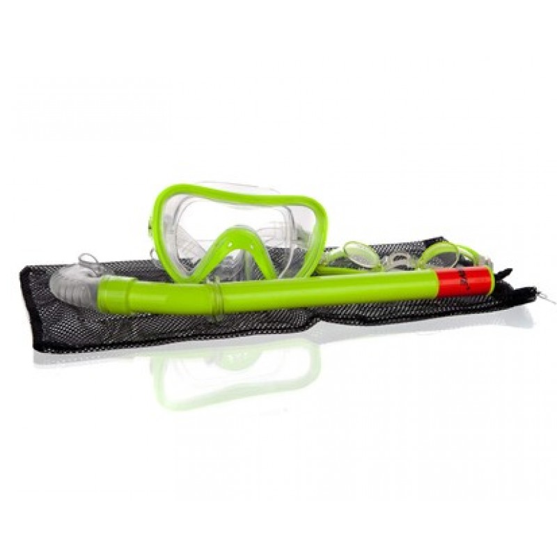 SPORTWELL maska, šnorchl, plavací brýle, síťový vak na přenášení 51SET-4M SPORTWELL maska, šnorchl, plavací brýle, síťový vak na přenášení 51SET-4M