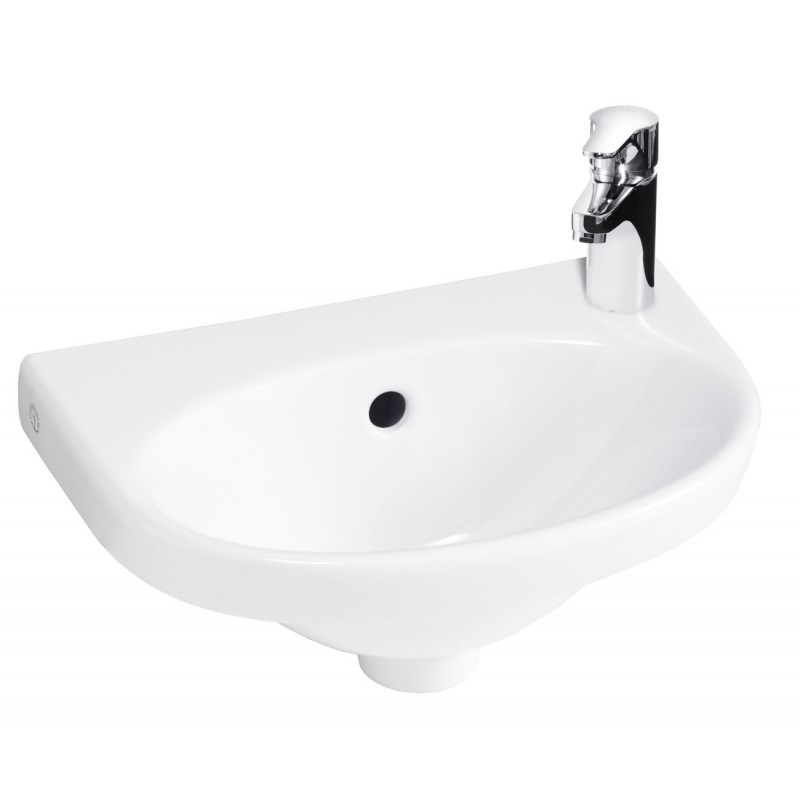 Gustavsberg NAUTIC 40 umývátko, levé, bílá 40x27,5 55409L01