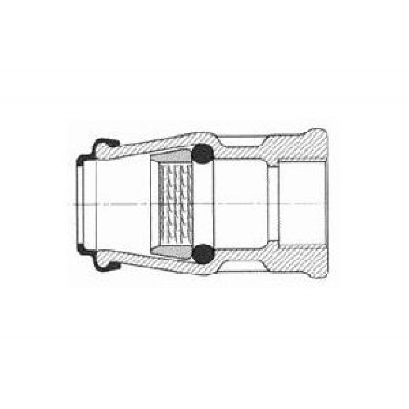 Hawle Přechodka násuvná ISO 6225 s vnitřním závitem, POM, pro rozvody plynu 40 mm x 5/4" 622504005404 Hawle Přechodka násuvná ISO 6225 s vnitřním závitem, POM, pro rozvody plynu 40 mm x 5/4" 622504005404