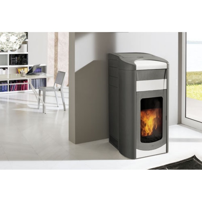 EDILKAMIN TORONTO krbová kamna na pelety, bílé 637760