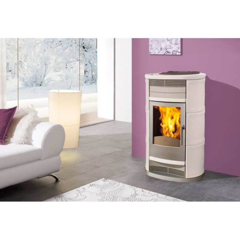 EDILKAMIN PRESTIGE krbová kamna na pelety, bílé 648160