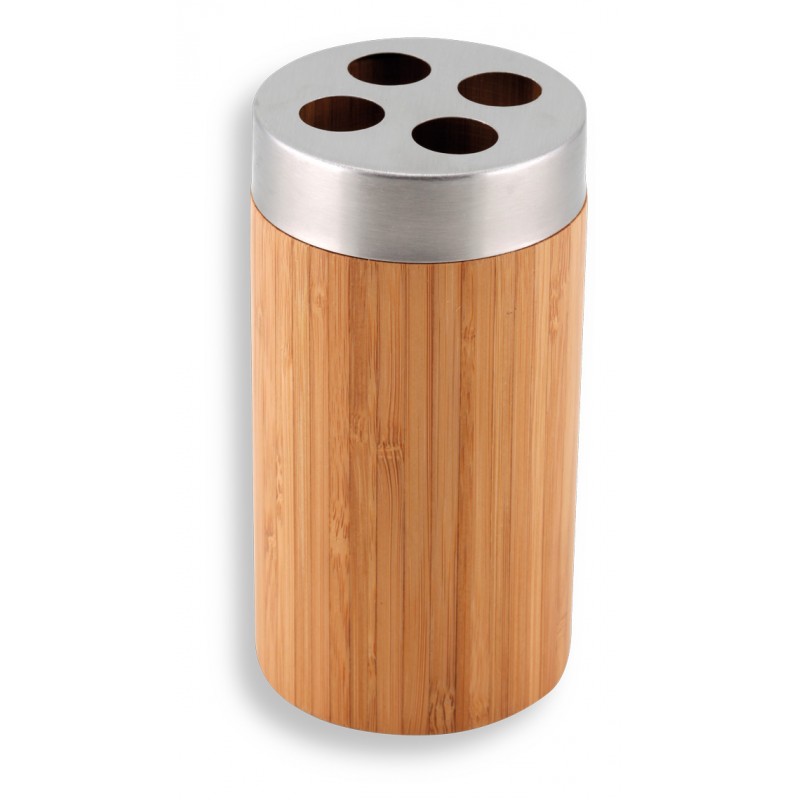 NOVASERVIS FERRO Bambus držák kartáčků na postavení 66234/1,6