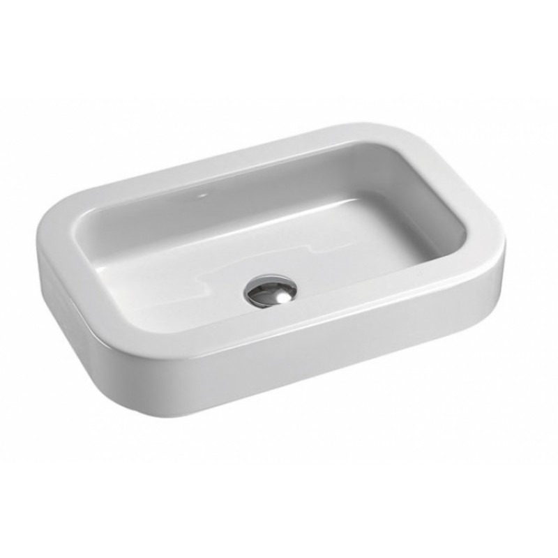 SAPHO TRACCIA 693711 keramické umyvadlo 60x14x40cm, na desku