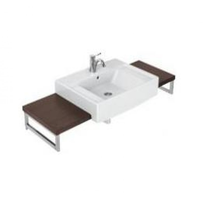 Villeroy & Boch Pure Basic Umyvadlo 650x500 mm, bez otvoru pro armaturu, k montáži s nábytkem, star white ceramiclus Villeroy & Boch Pure Basic Umyvadlo 650x500 mm, bez otvoru pro armaturu, k montáži s nábytkem, star white ceramiclus