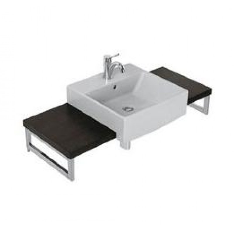 Villeroy & Boch Pure Basic Umyvadlo 500x500 mm, k montáži s nábytkem, star white ceramicplus