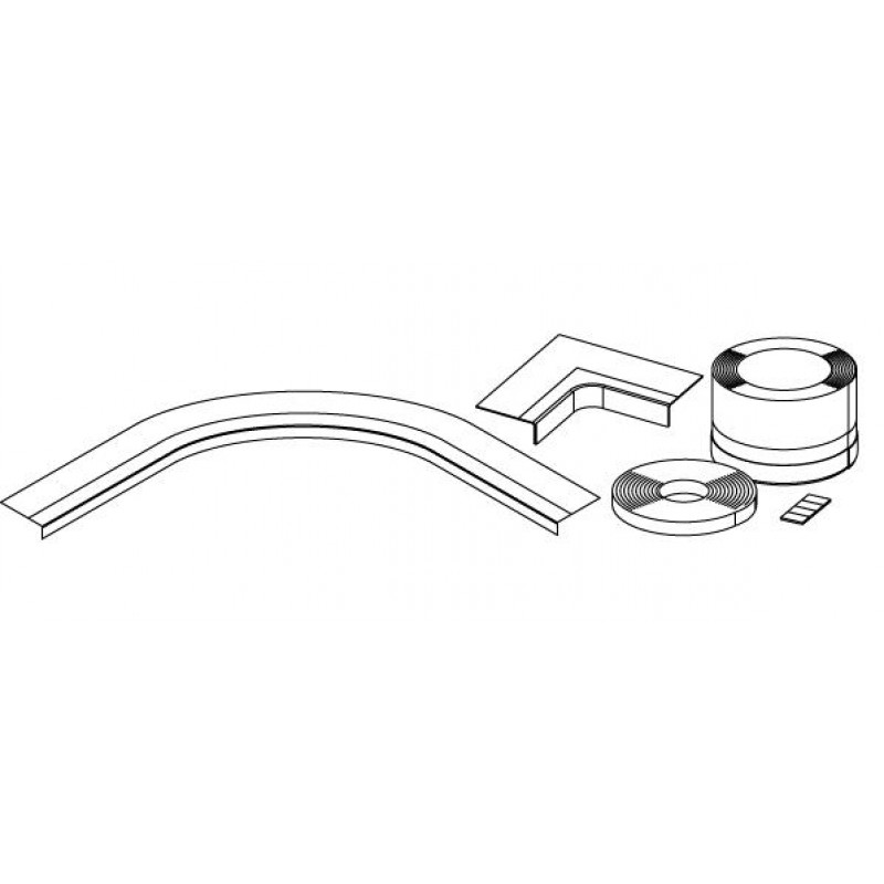 Kaldewei vanová těsnící páska WDB 95/standardní set pro čtvrtkruhové vaničky 7610