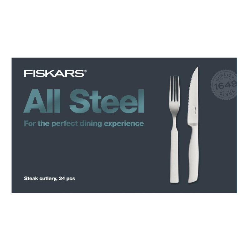 Fiskars Sada steakových příborů All Steel, 24 ks 1027505