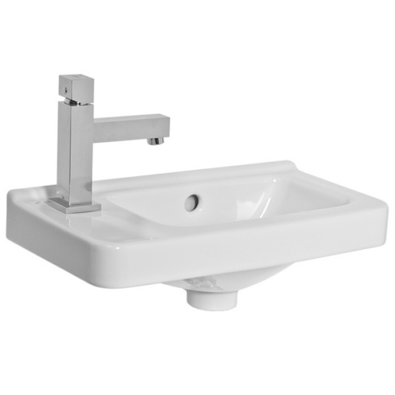 Jika CUBITO asymetrické umývátko 45x25cm otv. vlevo JikaPerla H8114231001051